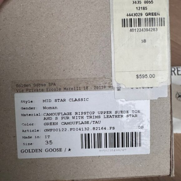 NEW IN BOX - GOLDEN GOOSE SNEAKERS, 35 / US 5 - Picture 6 of 6